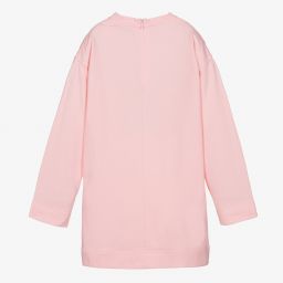 Moschino Kid-Teen-فستان سويتشيرت تينز قطن لون زهري | Childrensalon Outlet