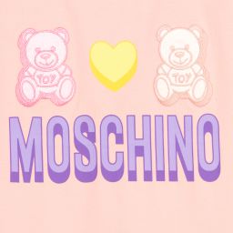Moschino Kid-Teen-Teen Pink Teddy Bear T-Shirt | Childrensalon Outlet