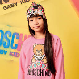 Moschino Kid-Teen-Teen Pink Teddy Sweatshirt | Childrensalon Outlet