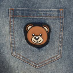 موسكينو Kid-Teen-جينز ستريت تينز ولادي قطن دنيم لون أزرق | Childrensalon Outlet