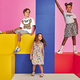 Moschino Kid-Teen-تيشيرت قطن لون أبيض | Childrensalon Outlet