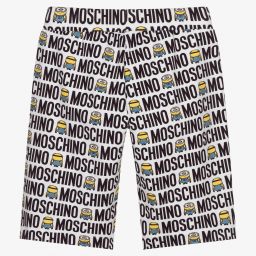 موسكينو Kid-Teen-شورت تينز ولادي قطن جيرسي لون أبيض | Childrensalon Outlet