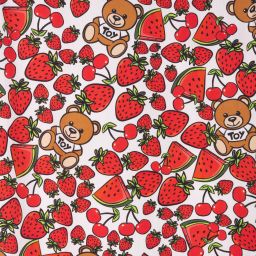 Moschino Kid-Teen-Teen White & Red Logo Dress | Childrensalon Outlet