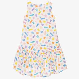 Moschino Kid-Teen-Teen White Teddy Bear Dress | Childrensalon Outlet