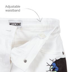 Moschino Кид-Тин-White Cotton Mini Skirt | Childrensalon Outlet