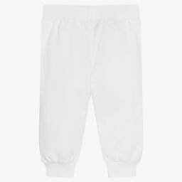 Moschino Baby-جوغرز قطن عضوي لون أبيض للأطفال | Childrensalon Outlet