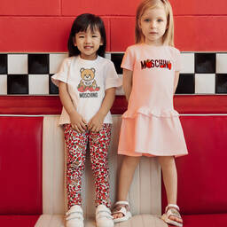 Moschino Малыши-Белая футболка с клубникой | Childrensalon Outlet