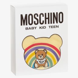 Moschino Baby-Yellow Cotton Logo Shorties | Childrensalon Outlet