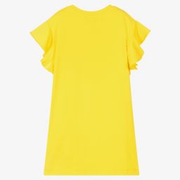 Moschino Kid-Teen-Yellow Teddy Bear Cotton Dress | Childrensalon Outlet