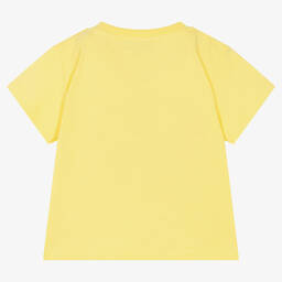 Moschino Baby-تيشيرت قطن عضوي لون أصفر للأطفال | Childrensalon Outlet
