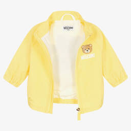 موسكينو Baby-معطف هودي لون أصفر للأطفال | Childrensalon Outlet