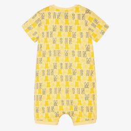Moschino Baby-تبّان قطن جيرسي لون أصفر للأطفال | Childrensalon Outlet