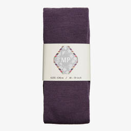MP-Purple Plain Wool Tights | Childrensalon Outlet