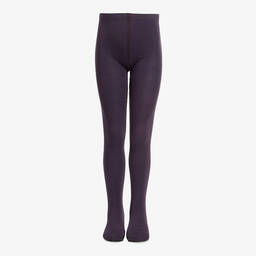 MP-Purple Plain Wool Tights | Childrensalon Outlet