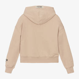 MSGM-Beige Cotton Club Paradiso Hoodie | Childrensalon Outlet