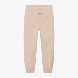 MSGM-Beige Cotton Club Paradiso Joggers | Childrensalon Outlet