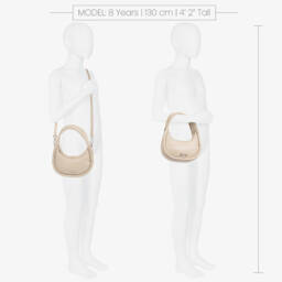 MSGM-Beige Faux Leather Tote for Girls | Childrensalon Outlet