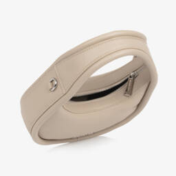 MSGM-Beige Faux Leather Tote for Girls | Childrensalon Outlet