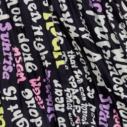 MSGM-Black Pleated Midi Skirt | Childrensalon Outlet