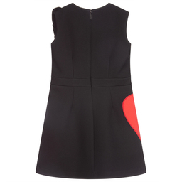 MSGM-Black & Red Heart Dress | Childrensalon Outlet