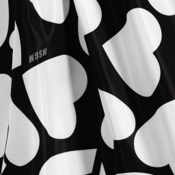 MSGM-Black & White Hearts Skirt | Childrensalon Outlet