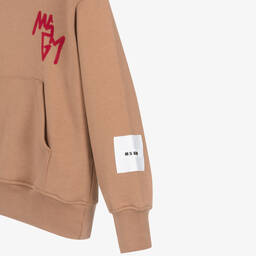 MSGM-توب هودي قطن لون بيج للأولاد | Childrensalon Outlet