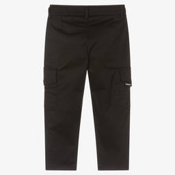 MSGM-Boys Black Cotton Cargo Trousers | Childrensalon Outlet