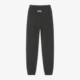 MSGM-Boys Charcoal Cotton Trousers | Childrensalon Outlet