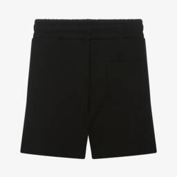 MSGM-Boys Classic Black Cotton Shorts | Childrensalon Outlet