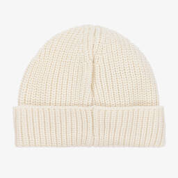 MSGM-Boys Ivory Wool Beanie Hat | Childrensalon Outlet