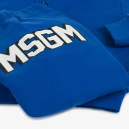 MSGM-Синий хлопковый спортивный костюм для мальчиков | Childrensalon Outlet