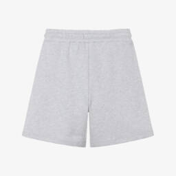 MSGM-Boys Soft Grey Cotton Shorts | Childrensalon Outlet
