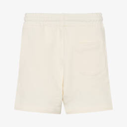 MSGM-Boys Soft Ivory Jersey Shorts | Childrensalon Outlet