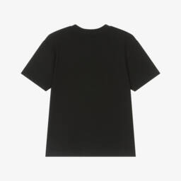 MSGM-Boys Stylish Black Graphic Tee | Childrensalon Outlet