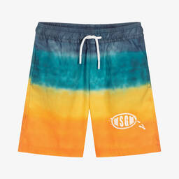 MSGM-Boys Sunset Orange Bermuda Shorts | Childrensalon Outlet