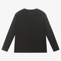 MSGM-Черный топ с цветами для девочек | Childrensalon Outlet