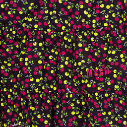 MSGM-Girls Black Cherry Cotton Dress | Childrensalon Outlet