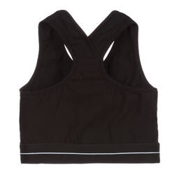 MSGM-Girls Black Cotton Vest Top | Childrensalon Outlet