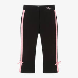 MSGM-Girls Black Crêpe Trousers | Childrensalon Outlet