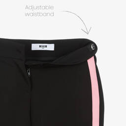 MSGM-Girls Black Crêpe Trousers | Childrensalon Outlet
