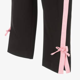 MSGM-Girls Black Crêpe Trousers | Childrensalon Outlet