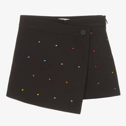 MSGM-Girls Black Jewelled Skort | Childrensalon Outlet