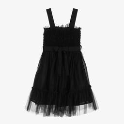 MSGM-Girls Black Tulle Dress | Childrensalon Outlet