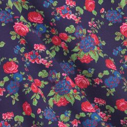 MSGM-Girls Blue Floral Crêpe Dress | Childrensalon Outlet