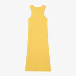 MSGM-Girls Bright Yellow Cotton Gown | Childrensalon Outlet