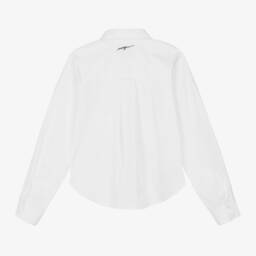 MSGM-Girls Elegant White Bow Blouse | Childrensalon Outlet