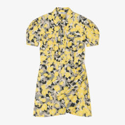 MSGM-Girls Floral Cotton Poplin Dress | Childrensalon Outlet