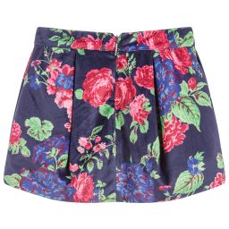 MSGM-Girls Floral Velvet Skirt | Childrensalon Outlet