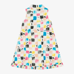 MSGM-Girls Pink & Blue Cotton Dress | Childrensalon Outlet
