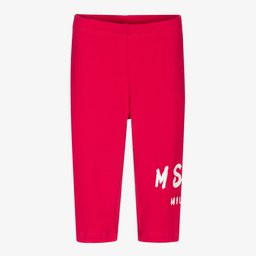 MSGM-Розовые хлопковые легинсы для девочек | Childrensalon Outlet
